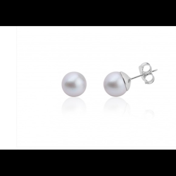 Renasca Jewelry - Swarovski pearl earrings white  rhodium pl…